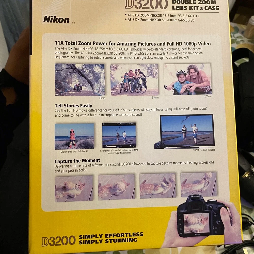 Nikon D3200 Camera w/lens